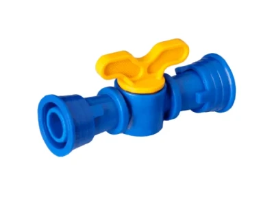 Registro de união de 16 mm com anilhas para tubos PELBD