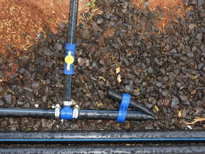 Registro de união de 16 mm com anilhas para tubos PELBD