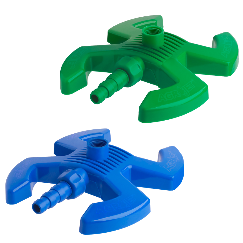 Base esqui com adaptador para mangueiras (azul/verde)