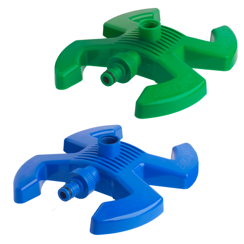 Base esqui com conector para engate rápido (azul/verde)