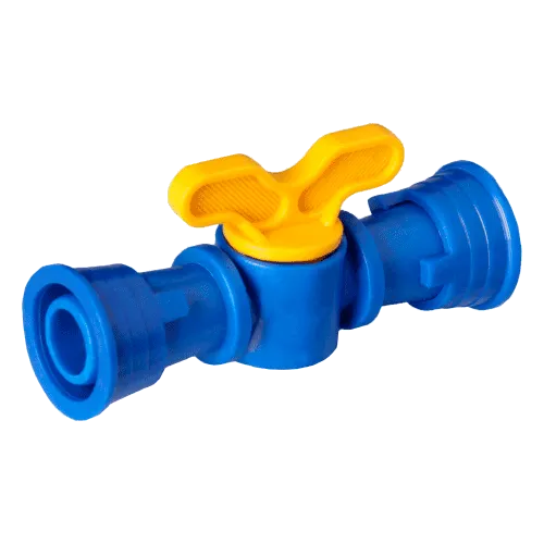 Registro de união de 16 mm com anilhas para tubos PELBD