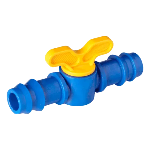 Registro de união de 16 mm para transição de tubos PELBD para mangueira gotejadora