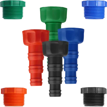 Adaptadores de 3/4″ para mangueiras com bucha de redução de 3/4”x1/2″
