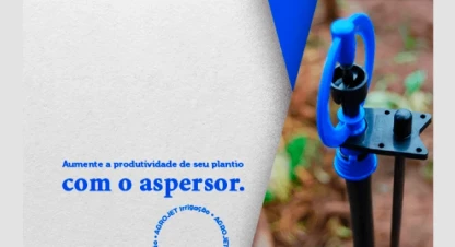 Aumente a produtividade de seu plantio com o aspersor