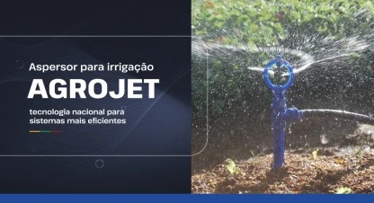Aspersor para Irrigação Agrojet com tecnologia nacional